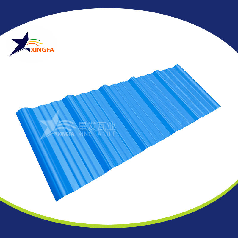 2.5mm加厚蓝色梯形pvc复合隔热瓦 适用于大型水产养殖业厂房房顶用 pvc材质塑料防火厂房瓦 PVC瓦榆林厂家出售